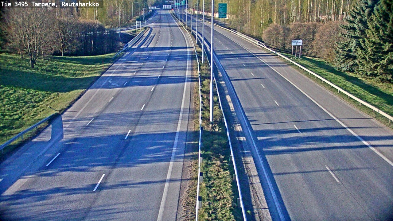 Weather Camera Image Road 3495 Tampere, Rautaharkko, Tampere, Pirkanmaa