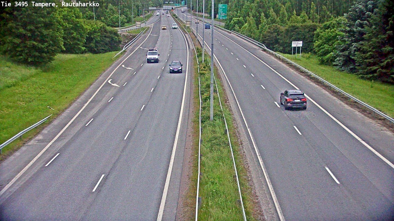 Weather Camera Image Väg 3495 Tammerfors, Rautaharkko, Tampere, Pirkanmaa