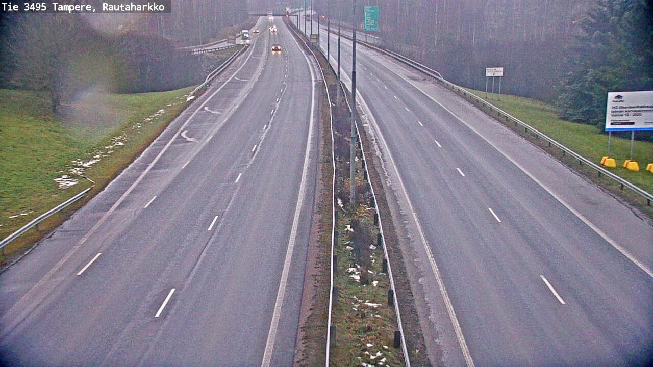 Weather Camera Image Väg 3495 Tammerfors, Rautaharkko, Tampere, Pirkanmaa