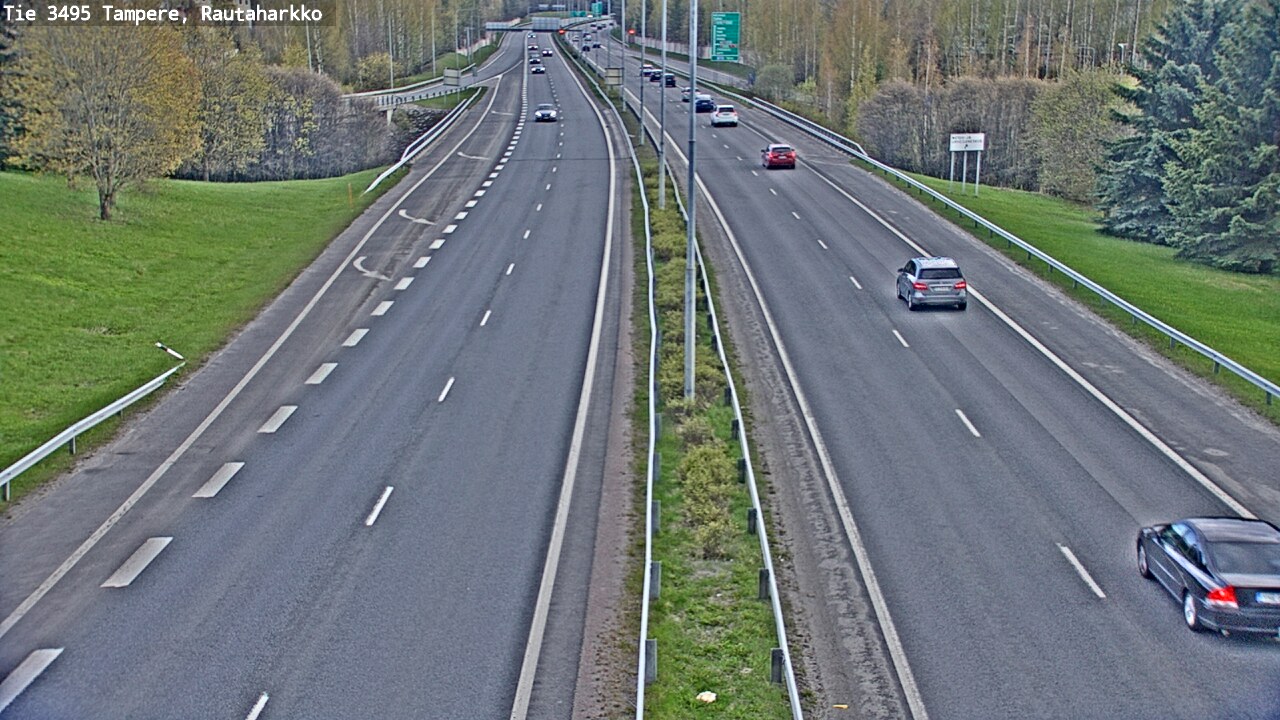 Weather Camera Image Väg 3495 Tammerfors, Rautaharkko, Tampere, Pirkanmaa