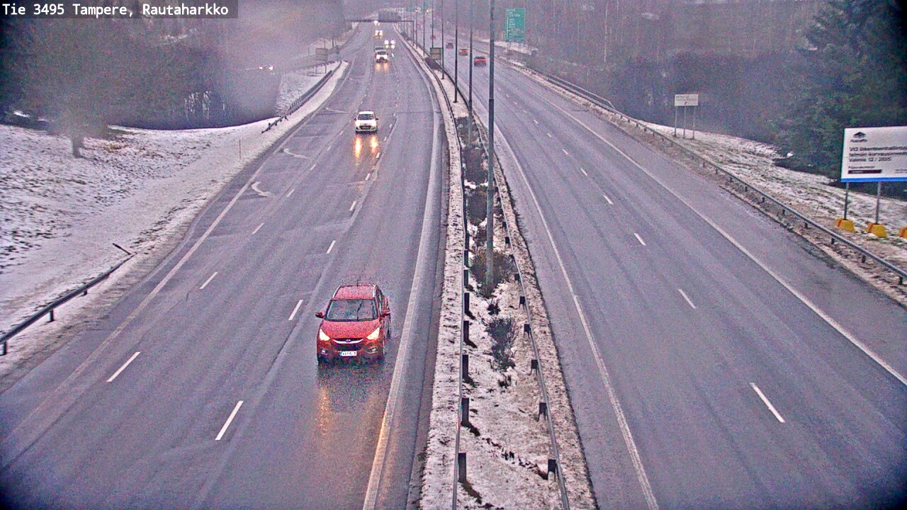 Weather Camera Image Väg 3495 Tammerfors, Rautaharkko, Tampere, Pirkanmaa