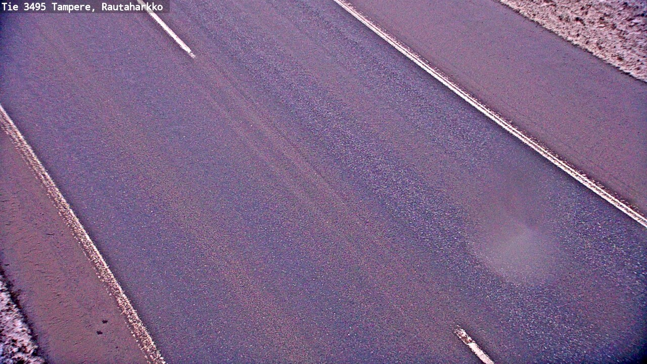 Weather Camera Image Road 3495 Tampere, Rautaharkko, Tampere, Pirkanmaa