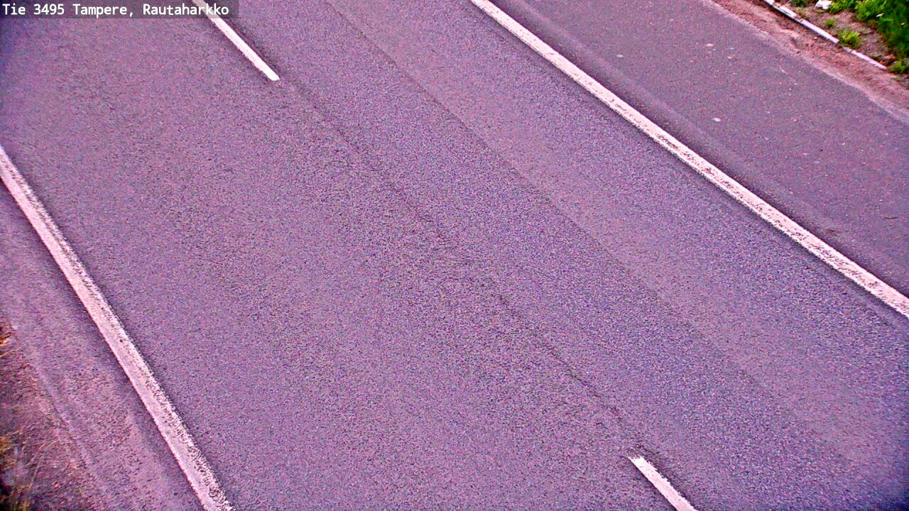 Weather Camera Image Road 3495 Tampere, Rautaharkko, Tampere, Pirkanmaa