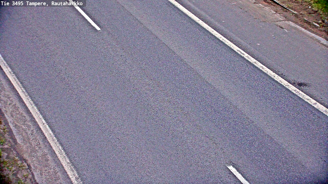 Weather Camera Image Väg 3495 Tammerfors, Rautaharkko, Tampere, Pirkanmaa
