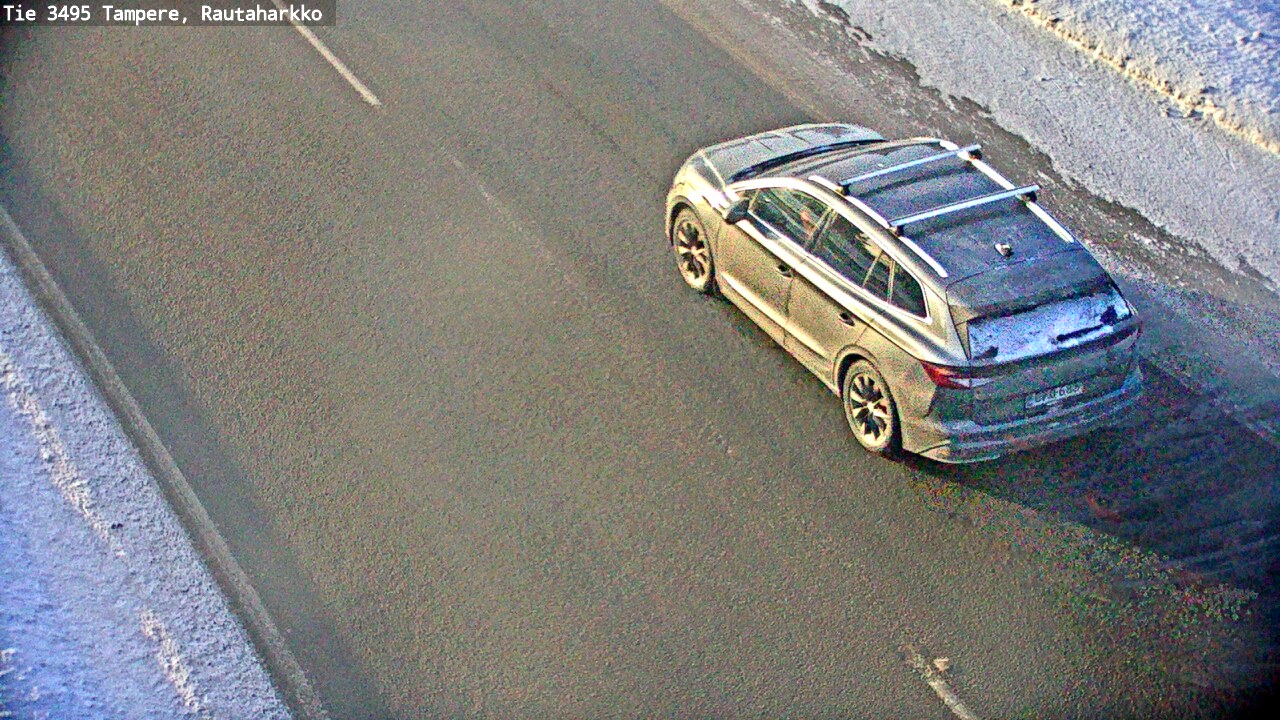 Weather Camera Image Väg 3495 Tammerfors, Rautaharkko, Tampere, Pirkanmaa