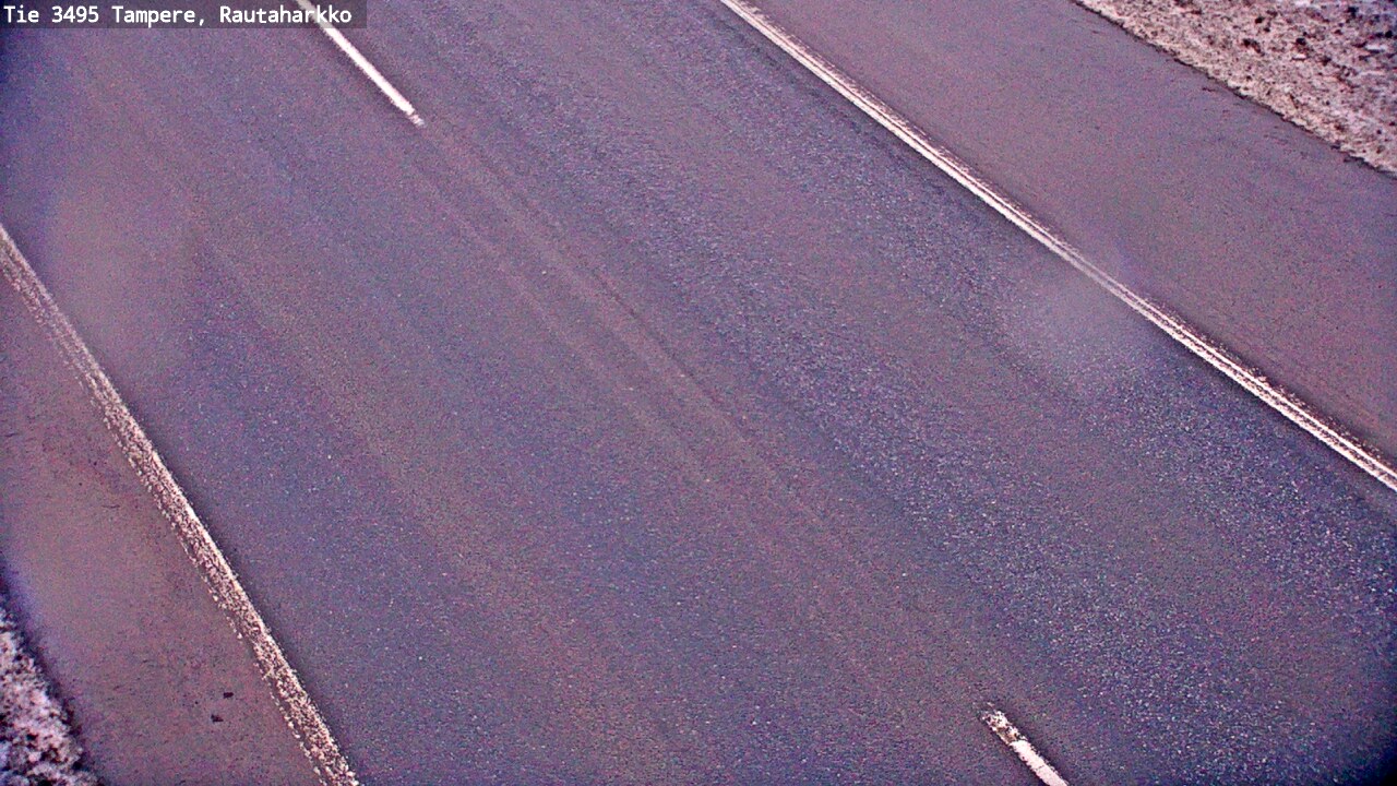 Weather Camera Image Road 3495 Tampere, Rautaharkko, Tampere, Pirkanmaa