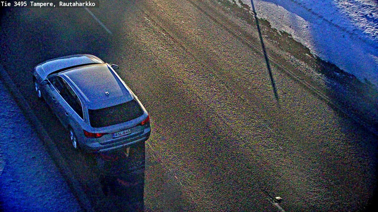 Weather Camera Image Road 3495 Tampere, Rautaharkko, Tampere, Pirkanmaa