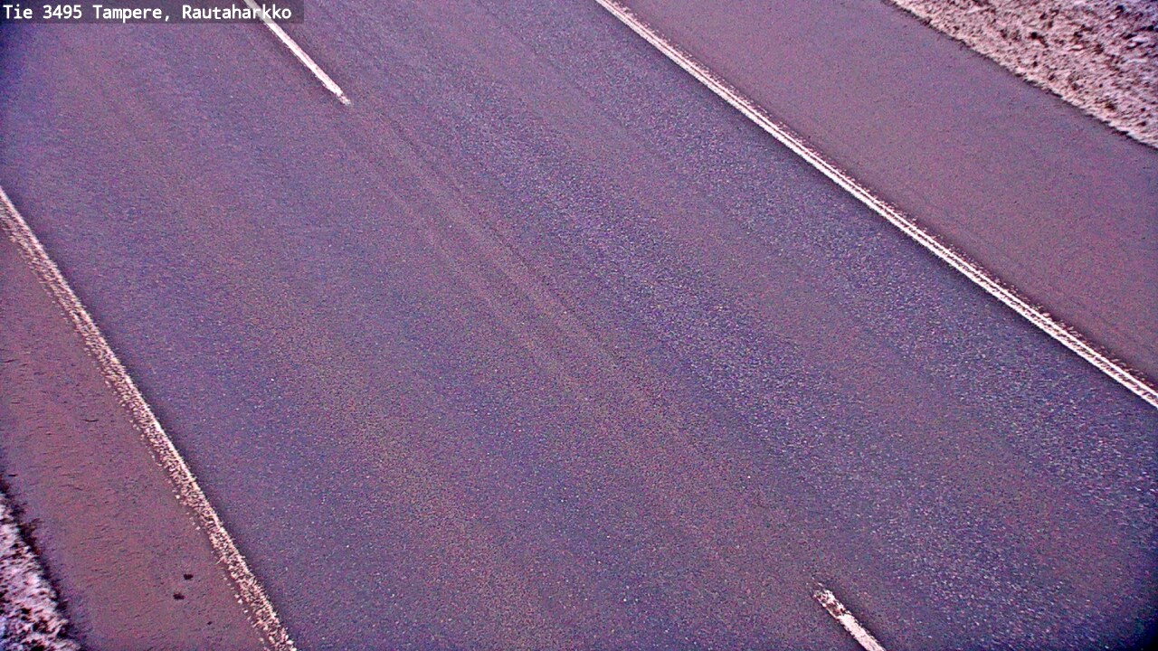 Weather Camera Image Road 3495 Tampere, Rautaharkko, Tampere, Pirkanmaa
