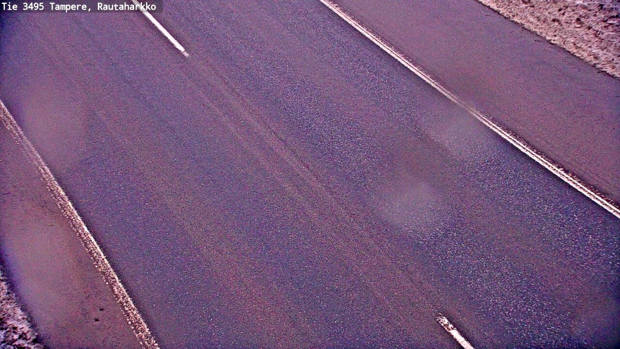 Weather Camera Image Road 3495 Tampere, Rautaharkko, Tampere, Pirkanmaa
