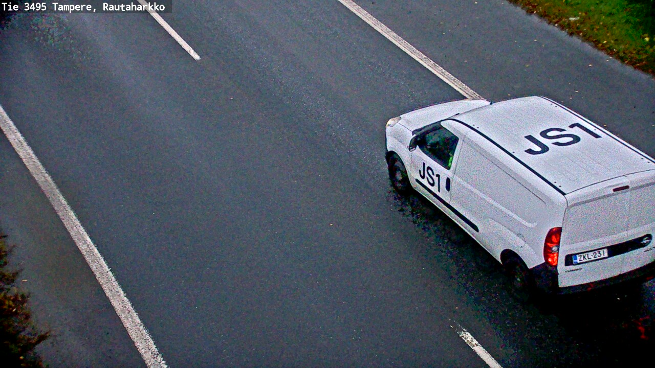 Weather Camera Image Väg 3495 Tammerfors, Rautaharkko, Tampere, Pirkanmaa
