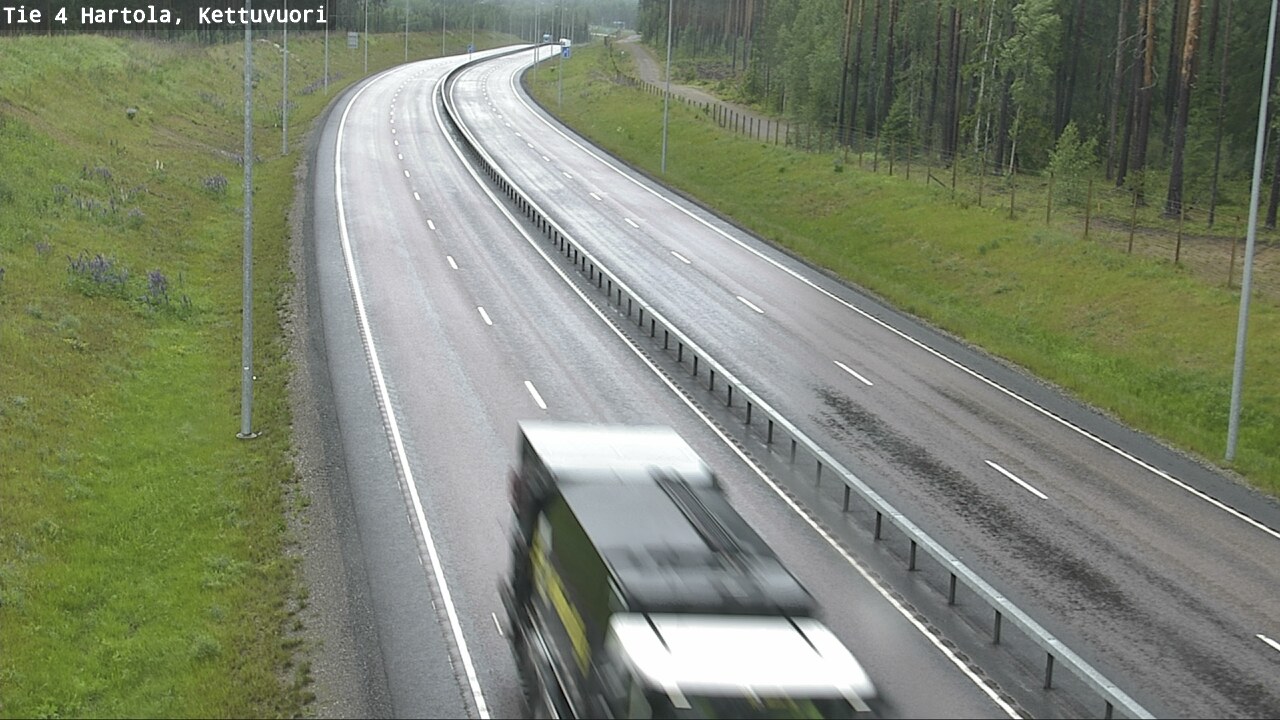 Weather Camera Image Väg 4 Hartola, Kettuvuori, Hartola, Päijät-Häme