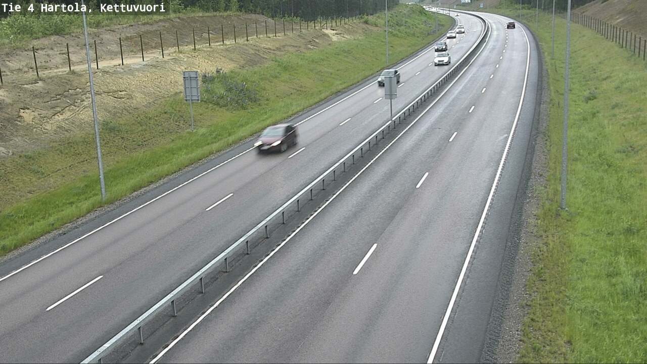 Weather Camera Image Väg 4 Hartola, Kettuvuori, Hartola, Päijät-Häme