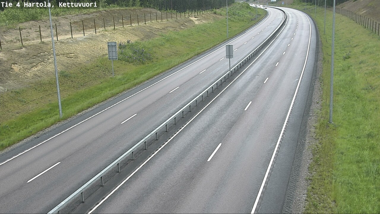 Weather Camera Image Väg 4 Hartola, Kettuvuori, Hartola, Päijät-Häme