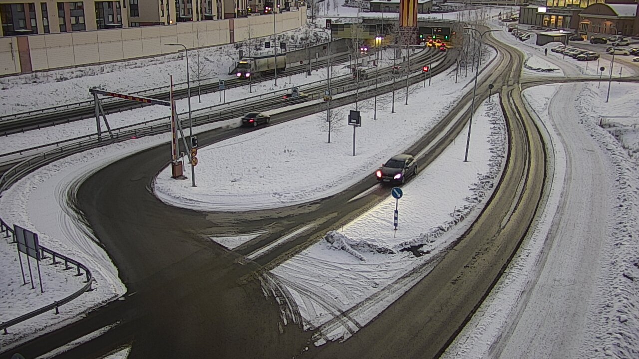 Kelikamerat Kuva Tie 12 Tampere, Rantatunnelin ramppi, länsi, Tampere, Pirkanmaa