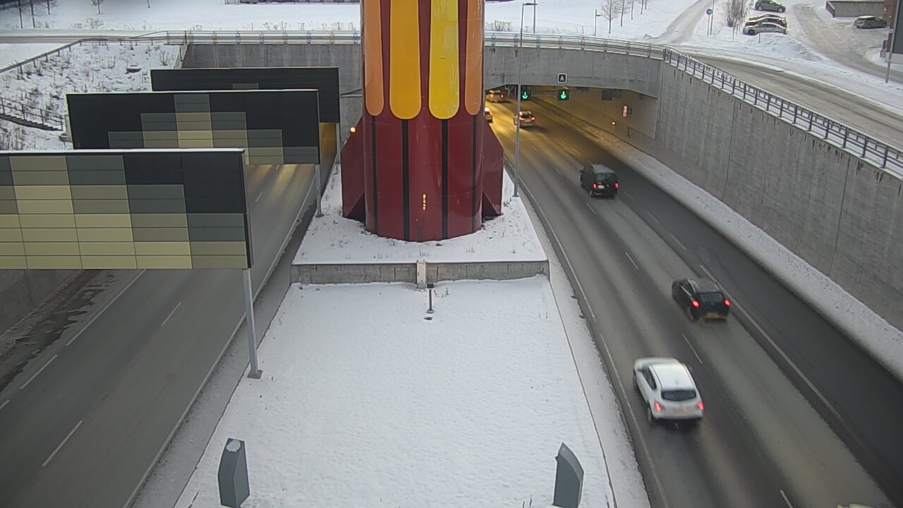 Kelikamerat Kuva Tie 12 Tampere, Rantatunnelin puomi, länsi, Tampere, Pirkanmaa