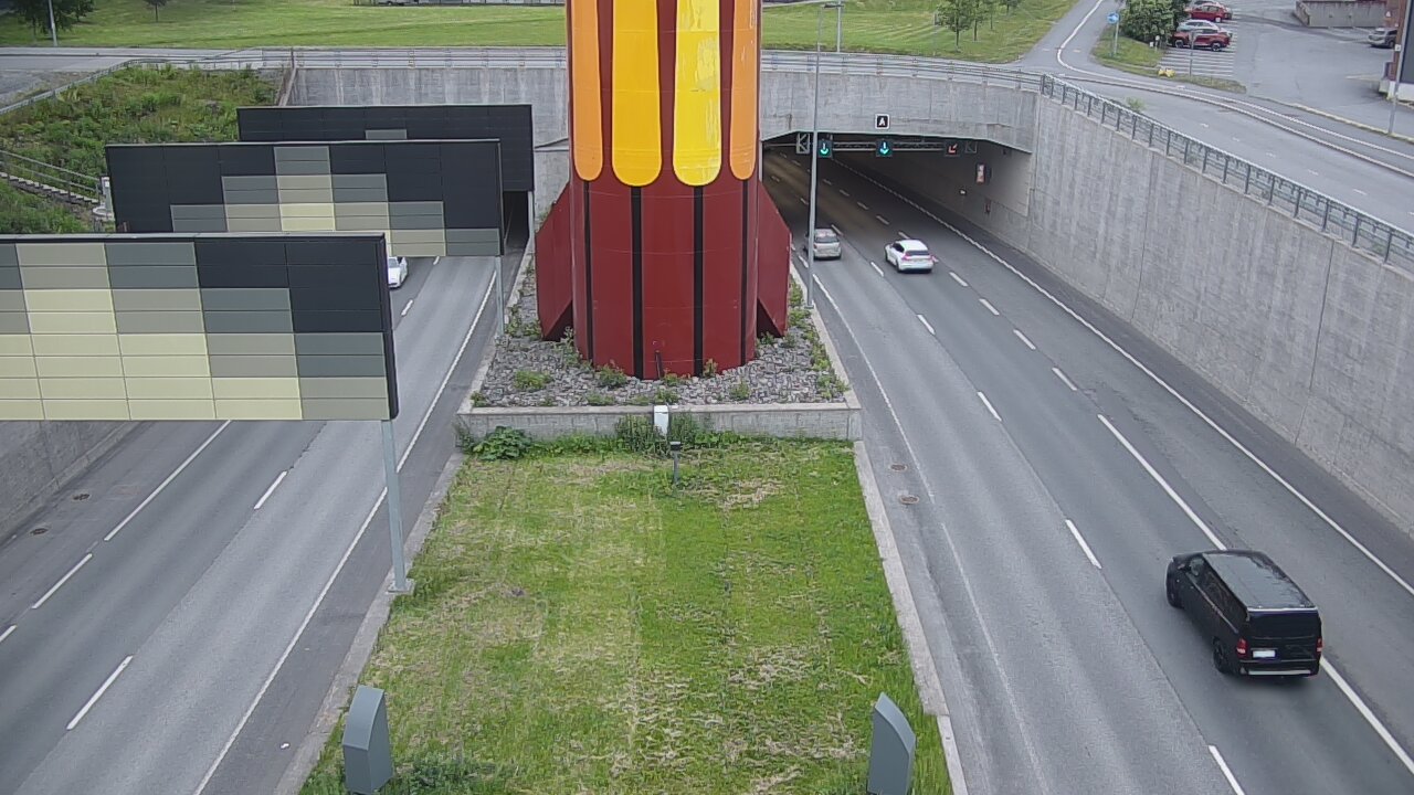 Kelikamerat Kuva Tie 12 Tampere, Rantatunnelin puomi, länsi, Tampere, Pirkanmaa