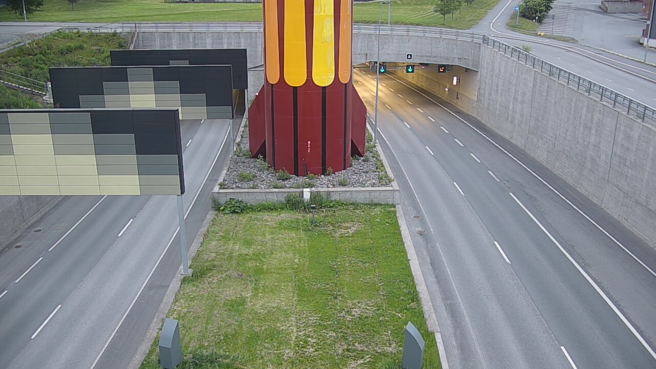 Kelikamerat Kuva Tie 12 Tampere, Rantatunnelin puomi, länsi, Tampere, Pirkanmaa