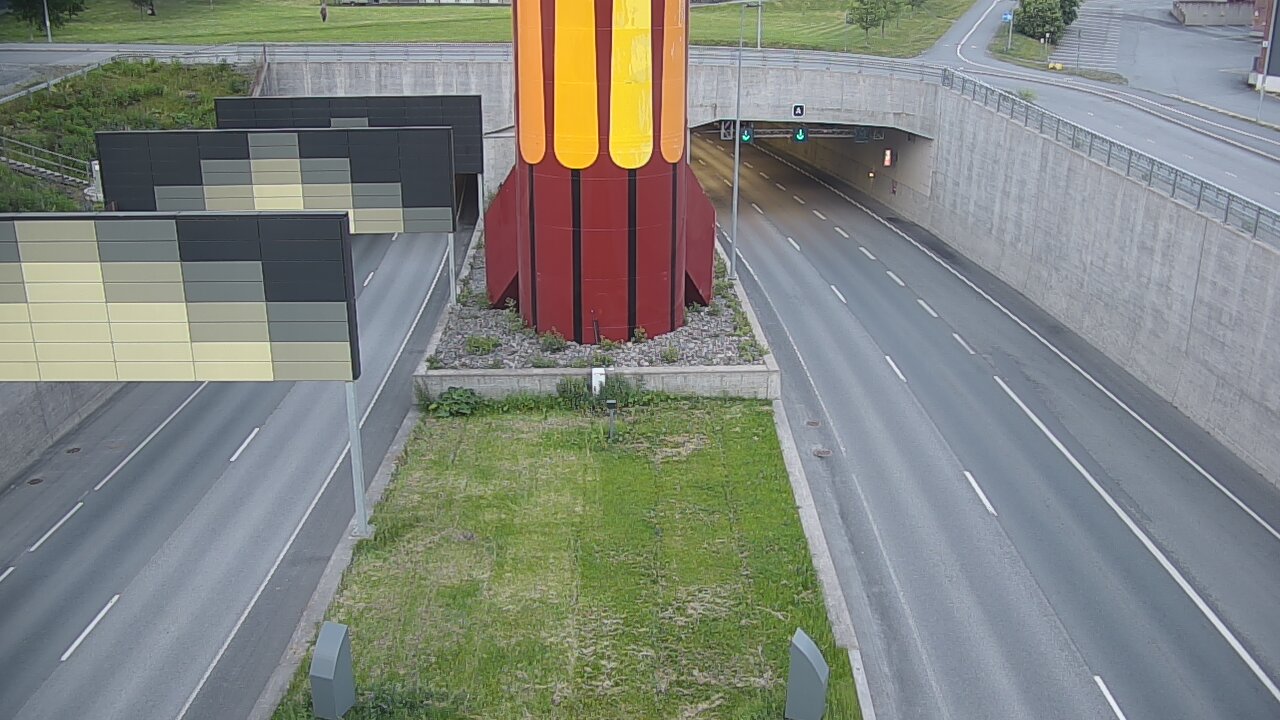 Kelikamerat Kuva Tie 12 Tampere, Rantatunnelin puomi, länsi, Tampere, Pirkanmaa