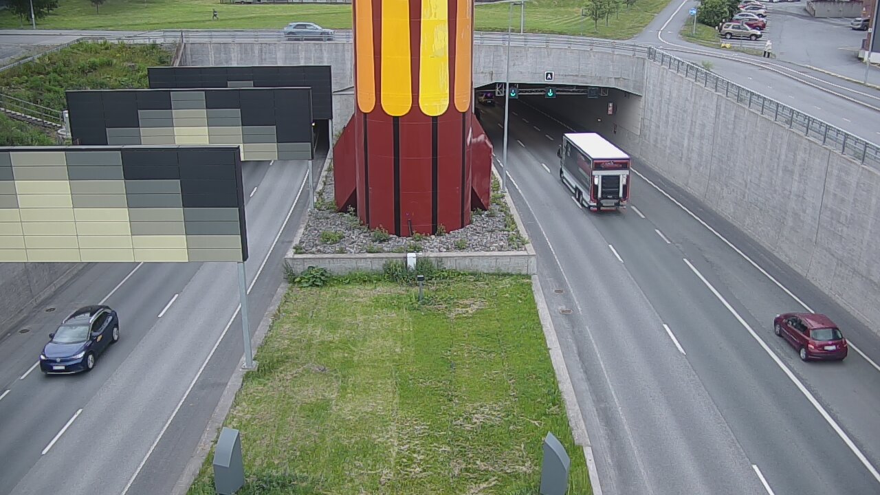 Kelikamerat Kuva Tie 12 Tampere, Rantatunnelin puomi, länsi, Tampere, Pirkanmaa