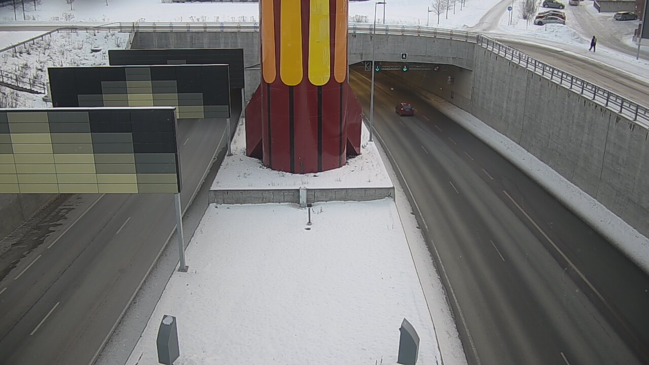 Weather Camera Image Road 12 Tampere, Rantatunneli boom west, Tampere, Pirkanmaa