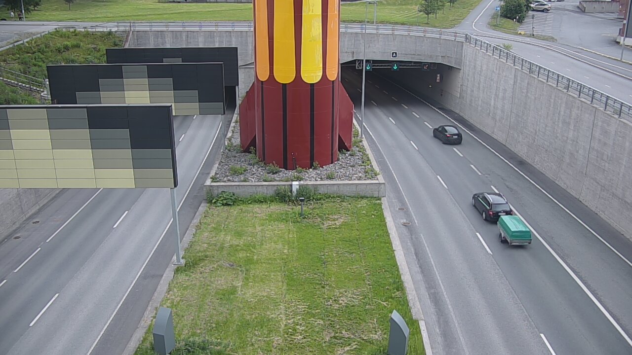 Kelikamerat Kuva Tie 12 Tampere, Rantatunnelin puomi, länsi, Tampere, Pirkanmaa