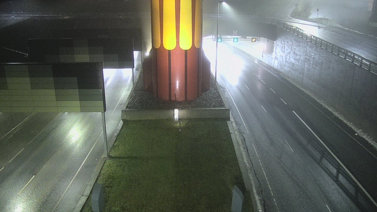 Weather Camera Image Väg 12 Tammerfors, Rantatunneli bom väst, Tampere, Pirkanmaa