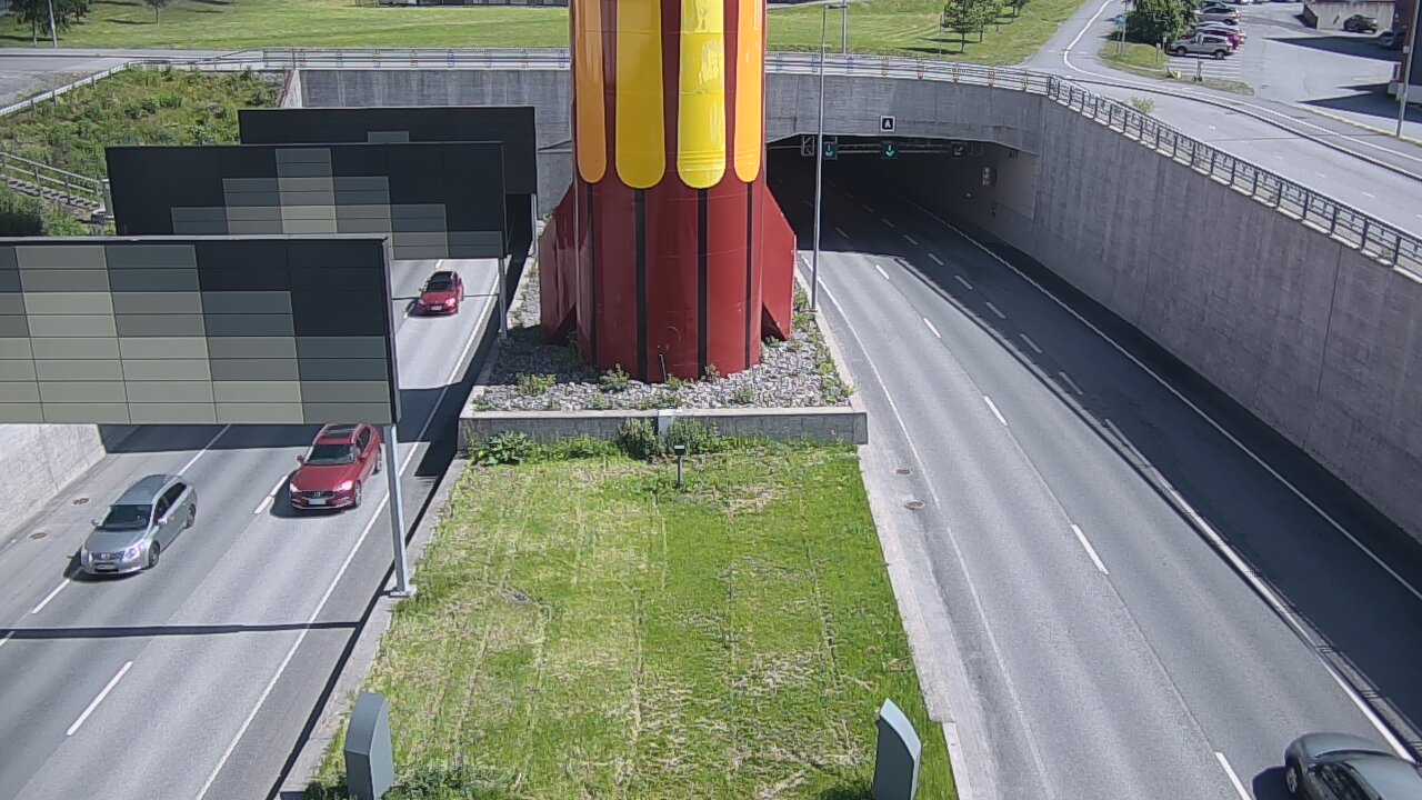 Kelikamerat Kuva Tie 12 Tampere, Rantatunnelin puomi, länsi, Tampere, Pirkanmaa