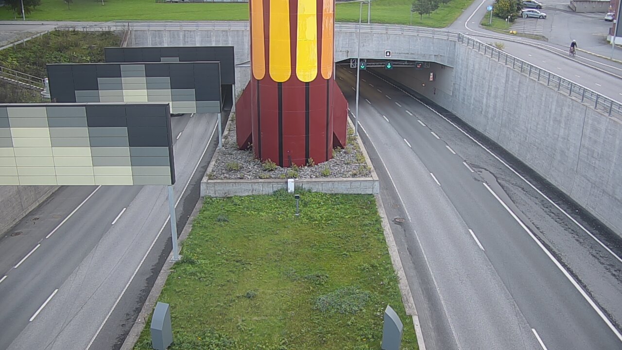 Weather Camera Image Väg 12 Tammerfors, Rantatunneli bom väst, Tampere, Pirkanmaa