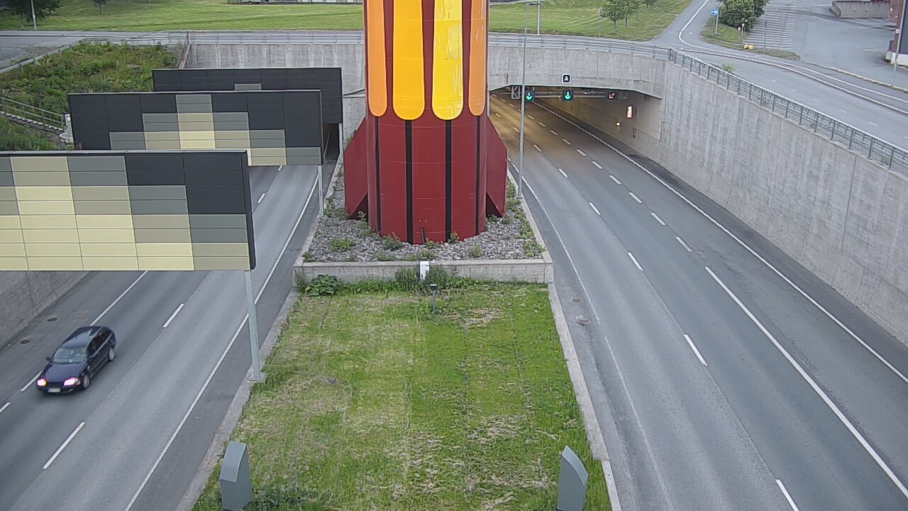 Kelikamerat Kuva Tie 12 Tampere, Rantatunnelin puomi, länsi, Tampere, Pirkanmaa