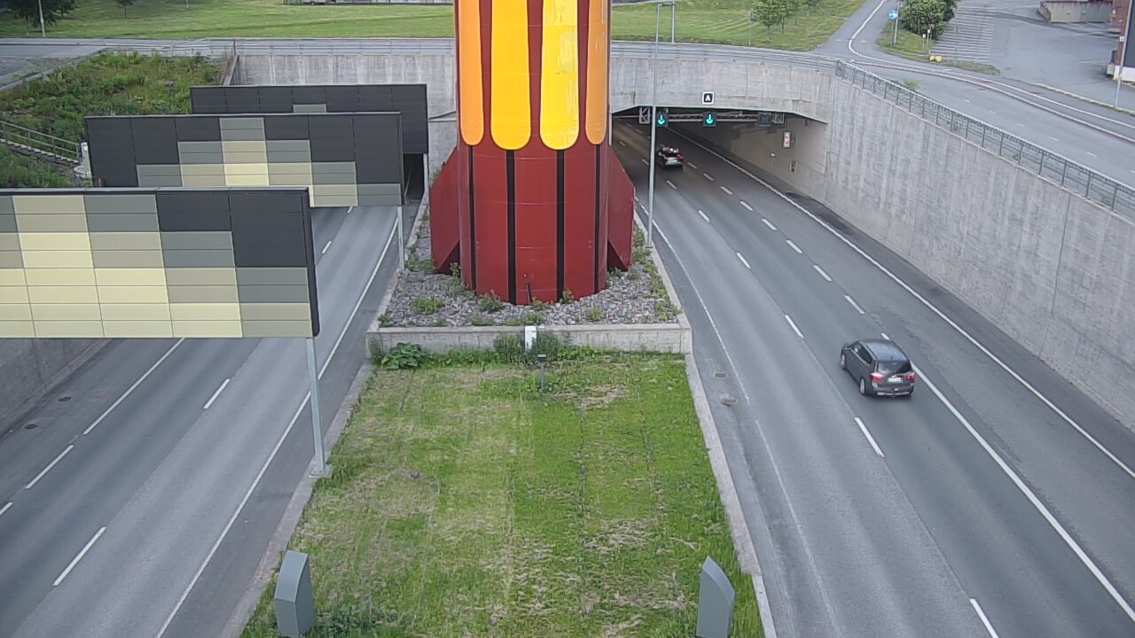 Kelikamerat Kuva Tie 12 Tampere, Rantatunnelin puomi, länsi, Tampere, Pirkanmaa