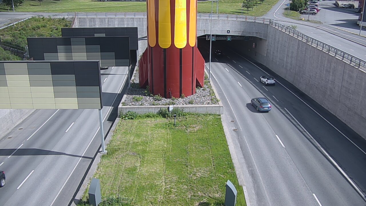 Kelikamerat Kuva Tie 12 Tampere, Rantatunnelin puomi, länsi, Tampere, Pirkanmaa
