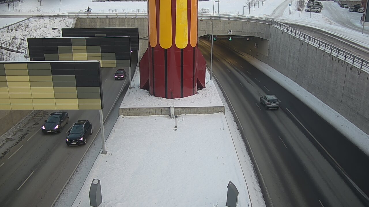 Kelikamerat Kuva Tie 12 Tampere, Rantatunnelin puomi, länsi, Tampere, Pirkanmaa