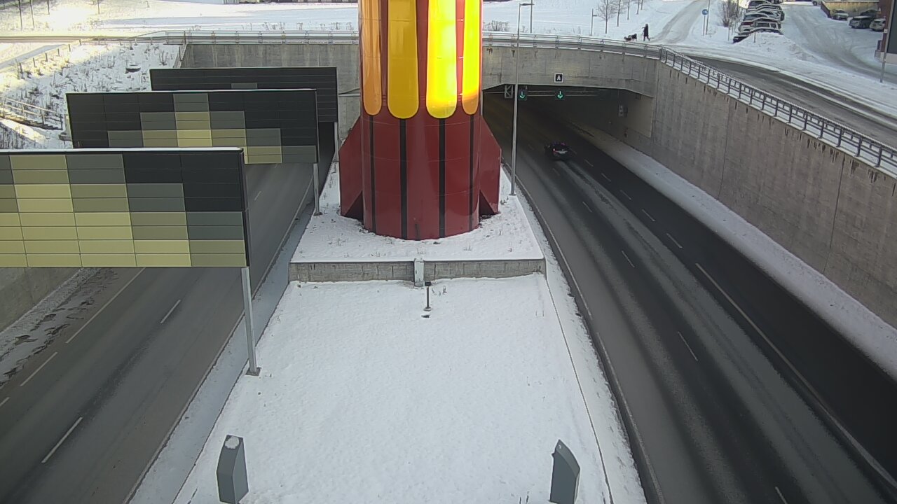 Kelikamerat Kuva Tie 12 Tampere, Rantatunnelin puomi, länsi, Tampere, Pirkanmaa