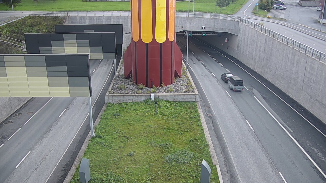 Weather Camera Image Väg 12 Tammerfors, Rantatunneli bom väst, Tampere, Pirkanmaa