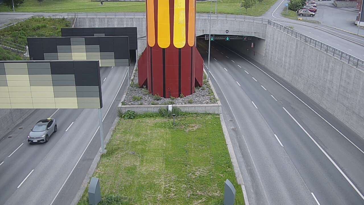 Kelikamerat Kuva Tie 12 Tampere, Rantatunnelin puomi, länsi, Tampere, Pirkanmaa