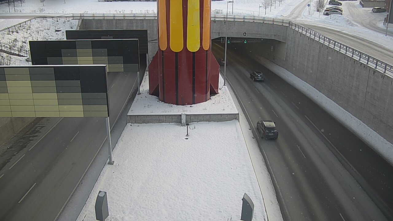 Weather Camera Image Road 12 Tampere, Rantatunneli boom west, Tampere, Pirkanmaa