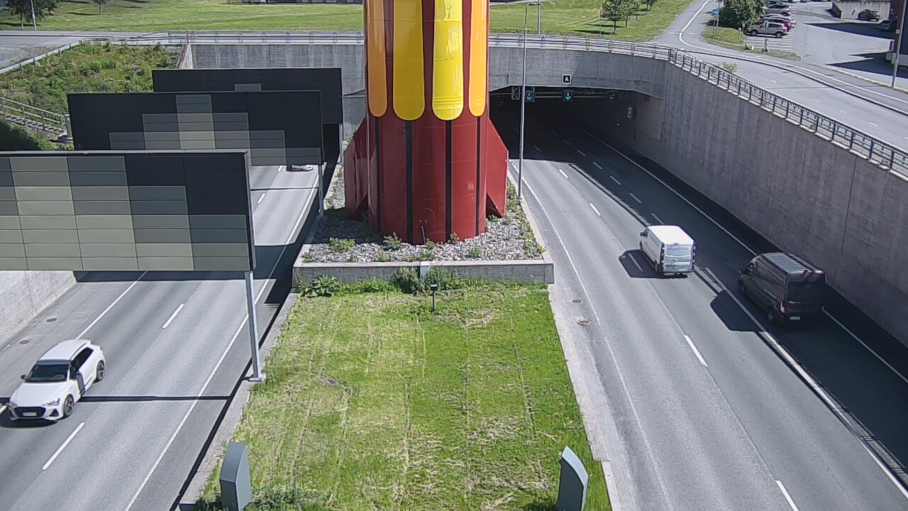 Kelikamerat Kuva Tie 12 Tampere, Rantatunnelin puomi, länsi, Tampere, Pirkanmaa