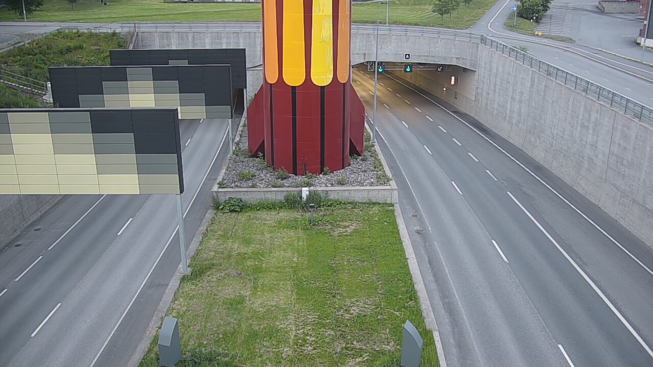Kelikamerat Kuva Tie 12 Tampere, Rantatunnelin puomi, länsi, Tampere, Pirkanmaa