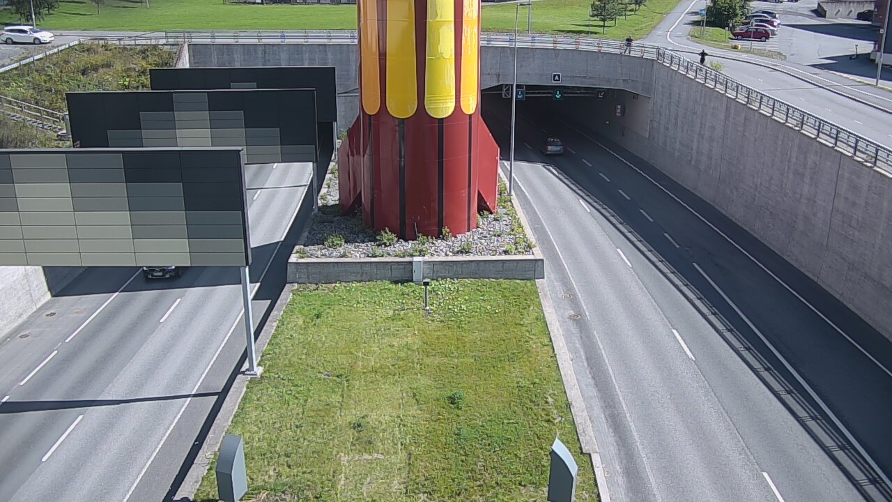 Kelikamerat Kuva Tie 12 Tampere, Rantatunnelin puomi, länsi, Tampere, Pirkanmaa