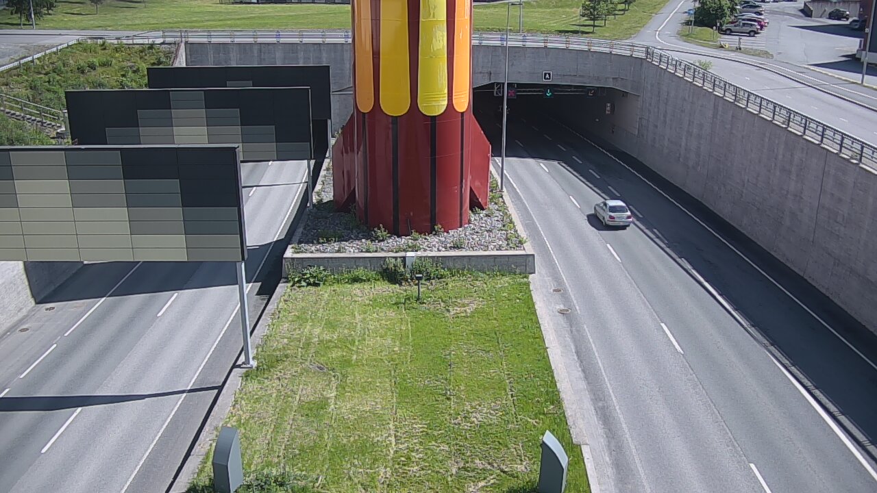 Kelikamerat Kuva Tie 12 Tampere, Rantatunnelin puomi, länsi, Tampere, Pirkanmaa