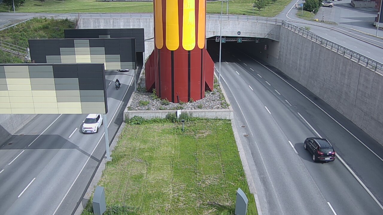 Kelikamerat Kuva Tie 12 Tampere, Rantatunnelin puomi, länsi, Tampere, Pirkanmaa