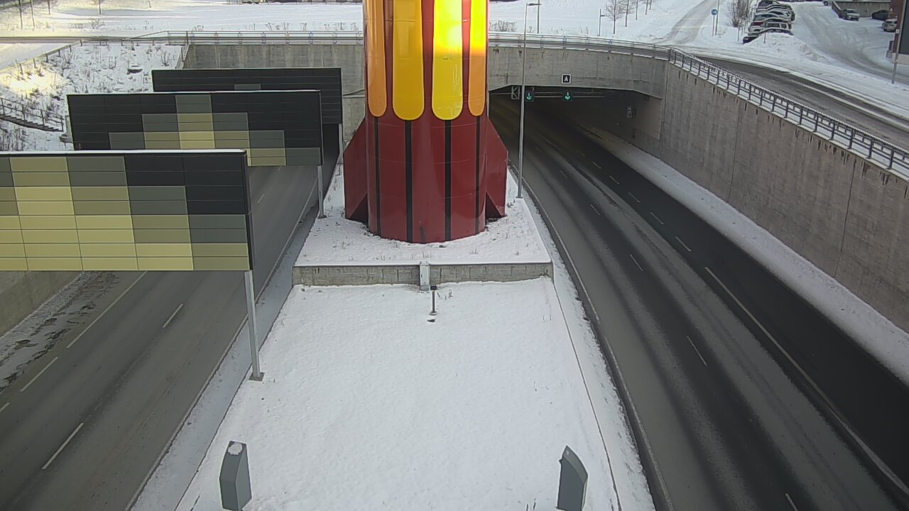 Kelikamerat Kuva Tie 12 Tampere, Rantatunnelin puomi, länsi, Tampere, Pirkanmaa