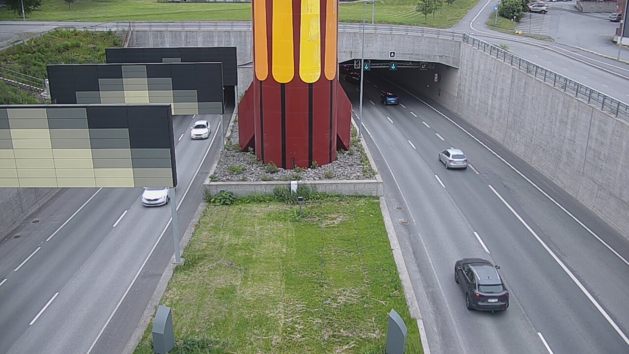 Kelikamerat Kuva Tie 12 Tampere, Rantatunnelin puomi, länsi, Tampere, Pirkanmaa