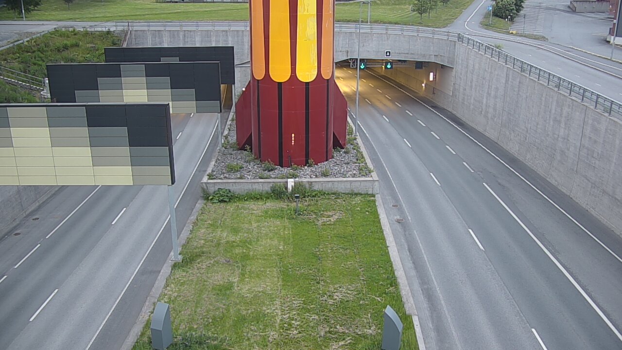 Kelikamerat Kuva Tie 12 Tampere, Rantatunnelin puomi, länsi, Tampere, Pirkanmaa
