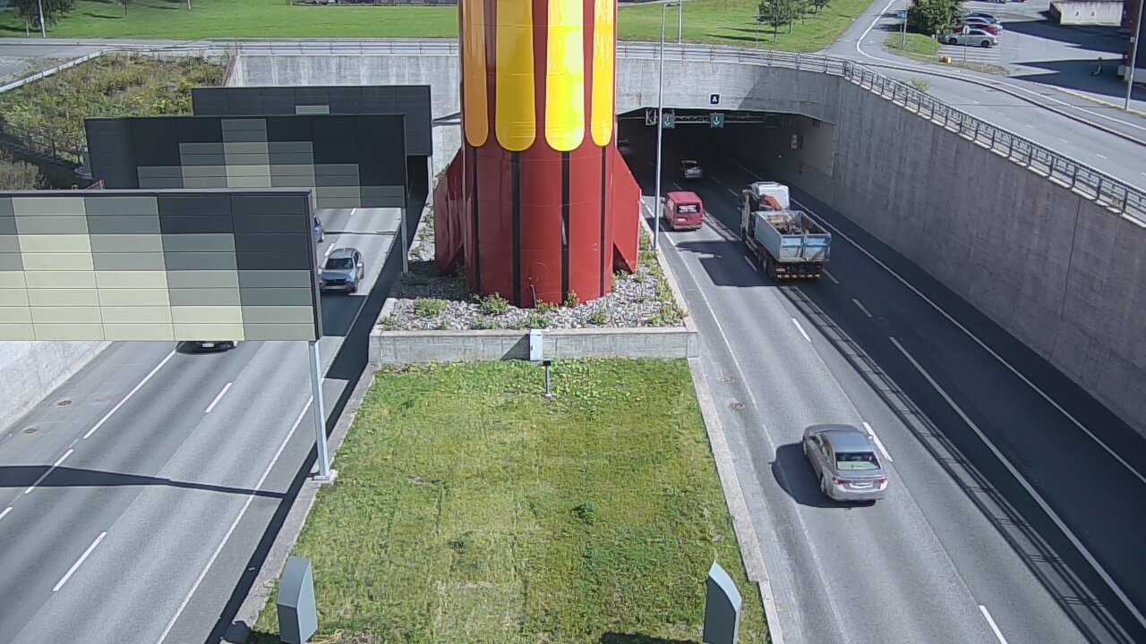 Kelikamerat Kuva Tie 12 Tampere, Rantatunnelin puomi, länsi, Tampere, Pirkanmaa