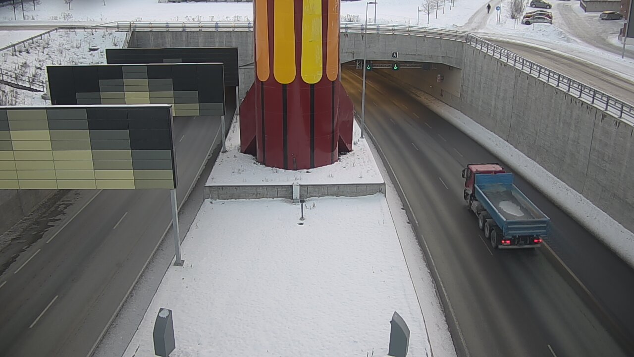 Weather Camera Image Road 12 Tampere, Rantatunneli boom west, Tampere, Pirkanmaa
