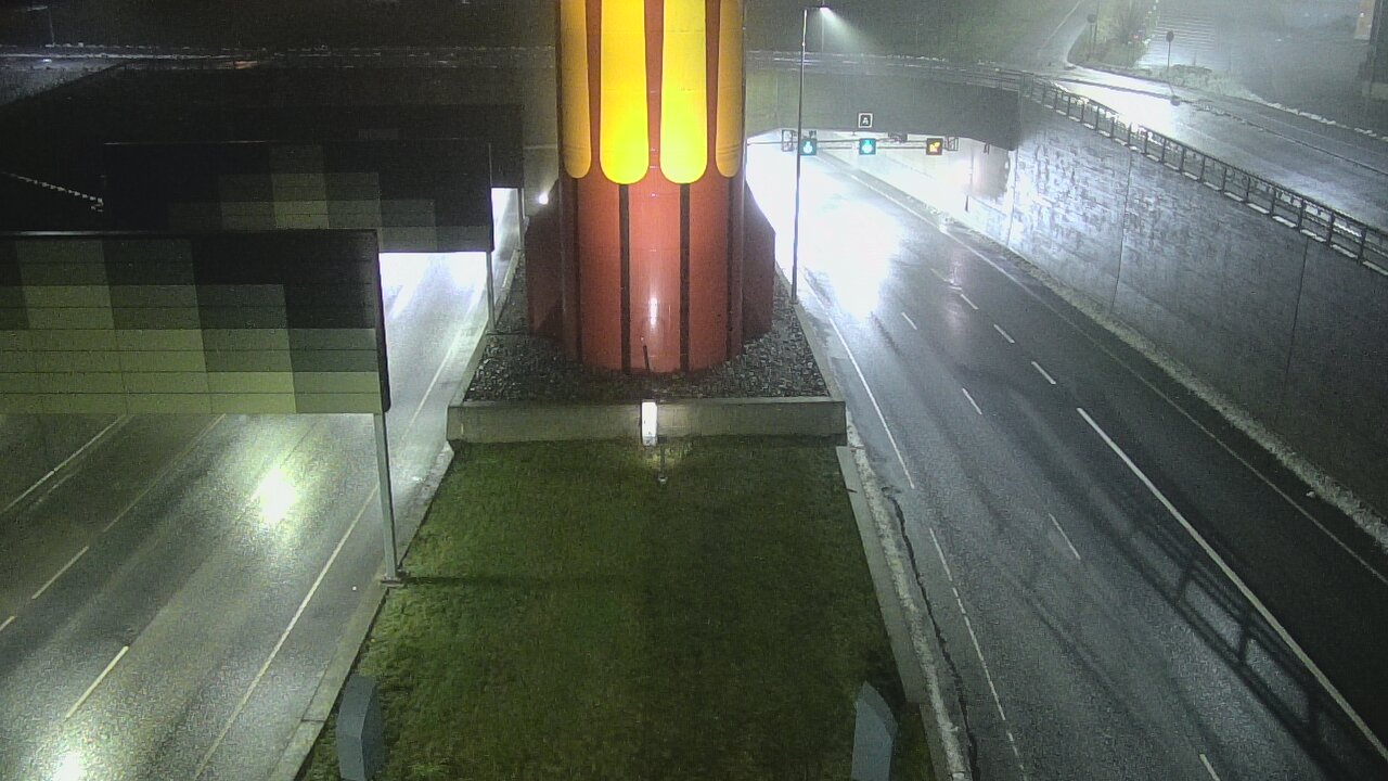 Weather Camera Image Väg 12 Tammerfors, Rantatunneli bom väst, Tampere, Pirkanmaa