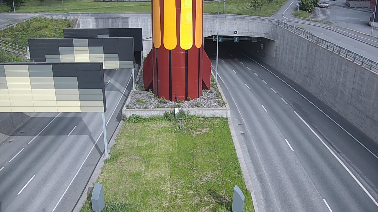 Kelikamerat Kuva Tie 12 Tampere, Rantatunnelin puomi, länsi, Tampere, Pirkanmaa