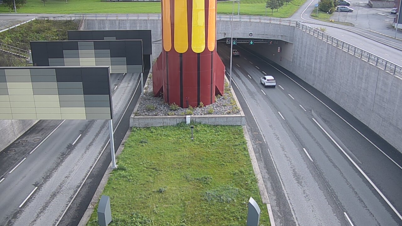 Kelikamerat Kuva Tie 12 Tampere, Rantatunnelin puomi, länsi, Tampere, Pirkanmaa