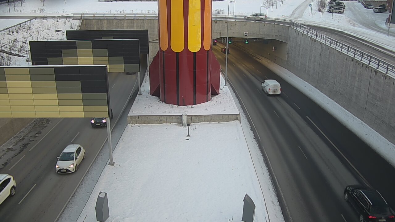 Kelikamerat Kuva Tie 12 Tampere, Rantatunnelin puomi, länsi, Tampere, Pirkanmaa